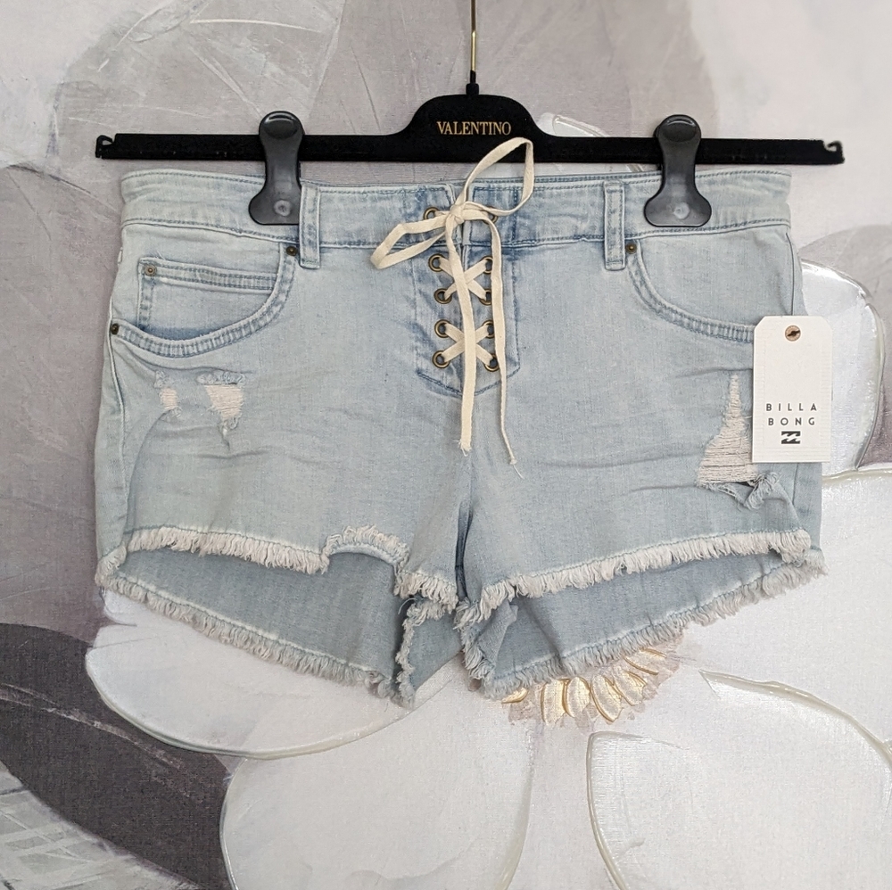 Billabong Lite Hearted Drawstring Shorts Size 29 Nwt ❤️